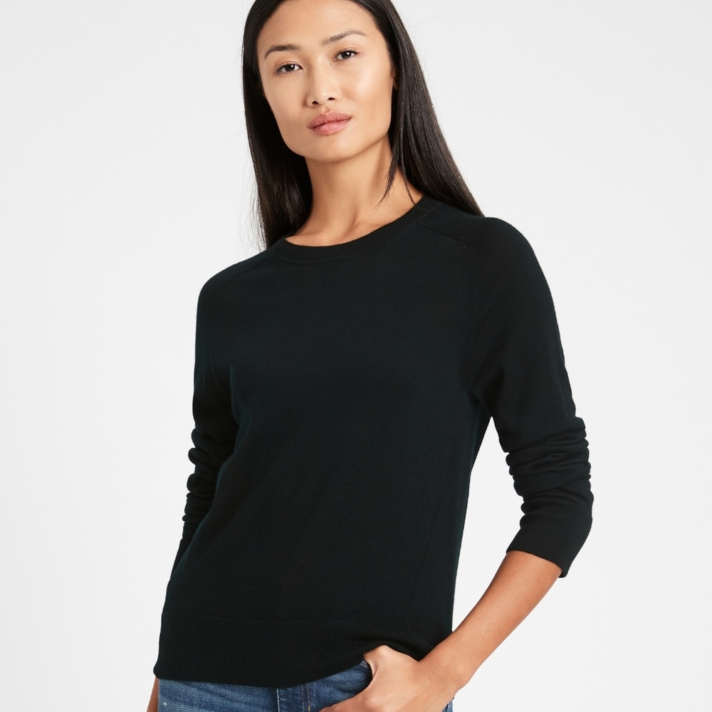 NWT Banana Republic 100% Merino Crew-Neck Sweater